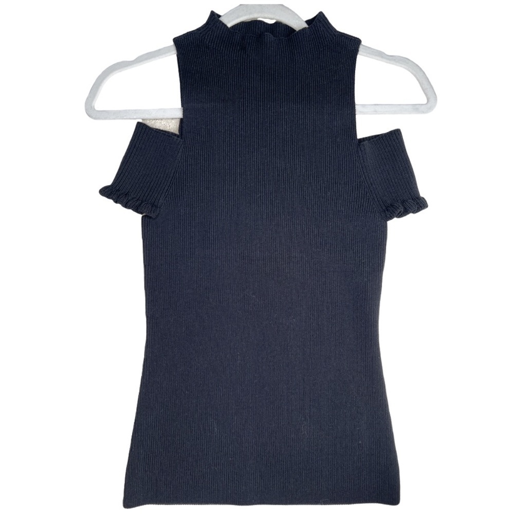 Intermix Cold Shoulder Sweater Top!